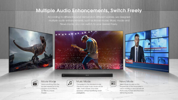 Hisense Soundbar with Subwoofer 200W 2.1CH (HS218) - Image 6