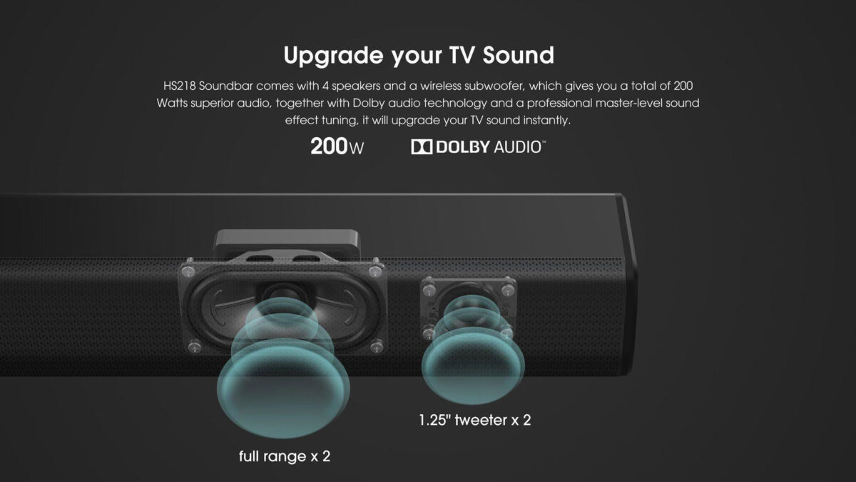 Hisense Soundbar with Subwoofer 200W 2.1CH (HS218) - Image 8