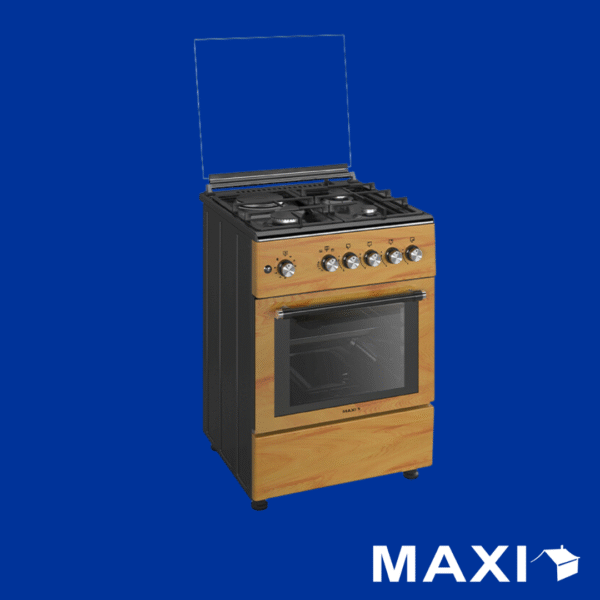 Maxi Gas Cooker 60x60CM (3+1) Burners IGL Wood (TR)