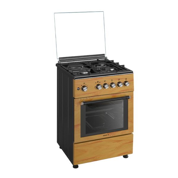 Maxi Gas Cooker 60x60CM (3+1) Burners IGL Wood (TR) - Image 2