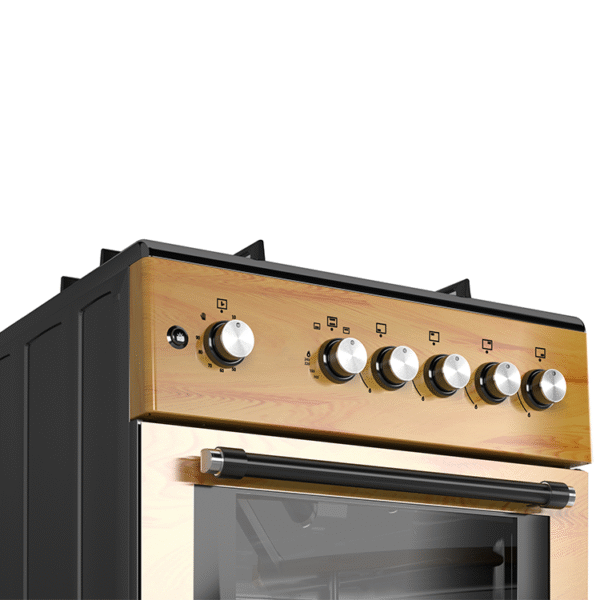 Maxi Gas Cooker 60x60CM (3+1) Burners IGL Wood (TR) - Image 6