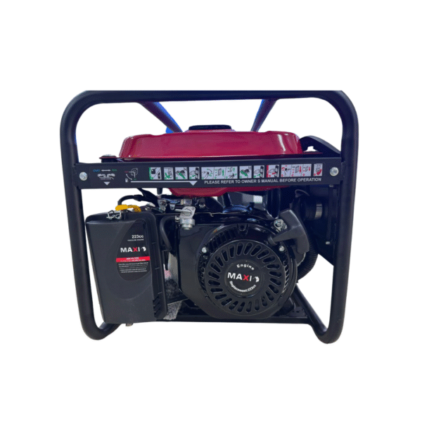 Maxi Generator 4.1kVa 3.3kW with Key & Wheels (E33KWH) - Image 3