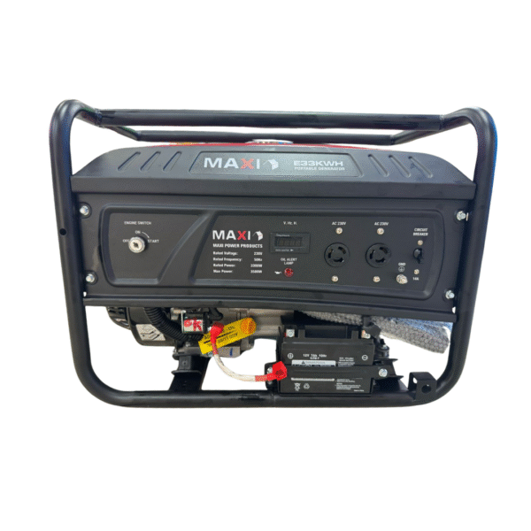 Maxi Generator 4.1kVa 3.3kW with Key & Wheels (E33KWH) - Image 2