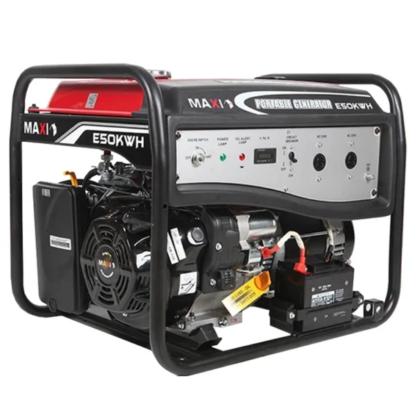 Maxi Generator 6.25kVa 5.0kW with Key & Wheels (E50KWH) - Image 6