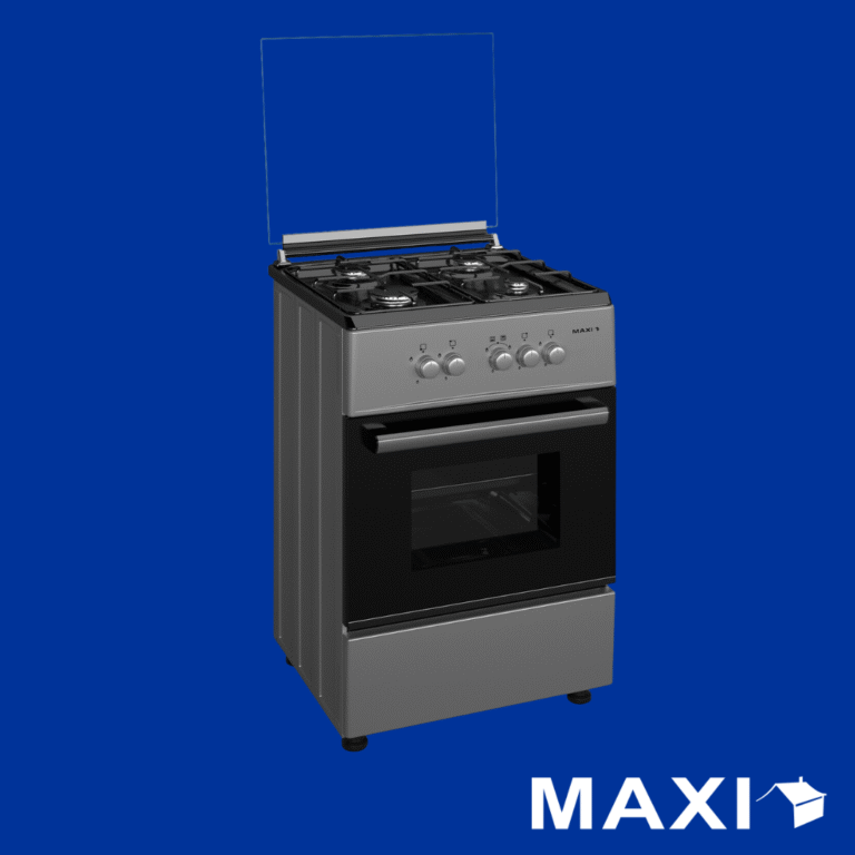 Maxi Gas Cooker 60x60 CM 4 Burners Black Grey BASIC 1 original