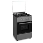 Maxi Gas Cooker 60x60CM 4 Burners Black & Grey (BASIC) - Image 2