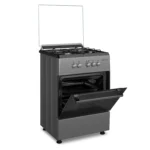Maxi Gas Cooker 60x60CM 4 Burners Black & Grey (BASIC) - Image 3
