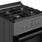 Maxi Gas Cooker 60x60CM 4 Burners Black & Grey (BASIC) - Image 4