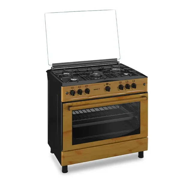 Maxi Gas Cooker 60x90CM 5 Burners WOOD - Image 2