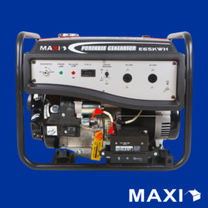 Maxi Generator 8.1kVa 6.5kW with Key & Wheels E65KWH