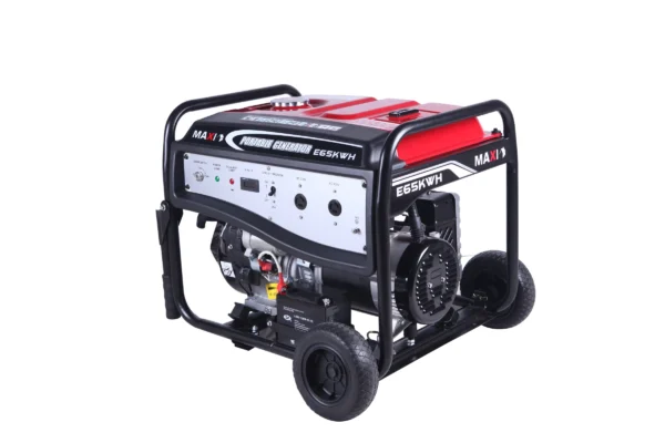 Maxi Generator 8.1kVa 6.5kW with Key & Wheels E65KWH - Image 2
