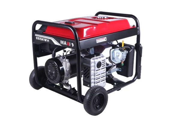 Maxi Generator 8.1kVa 6.5kW with Key & Wheels E65KWH - Image 3