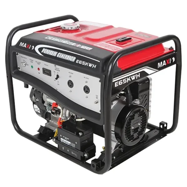 Maxi Generator 8.1kVa 6.5kW with Key & Wheels E65KWH - Image 6