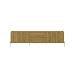 Provincia Jasper TV Stand 2.2m (Wood Gold Color) PA225752 - Image 2