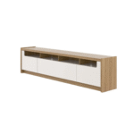 Provincia Oslo TV Stand 2.2m (Off White Gloss Freij) PA225153 - Image 3