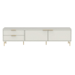 Provincia Yves TV Stand (PA227152) 2.2m (White Dourado) - Image 2