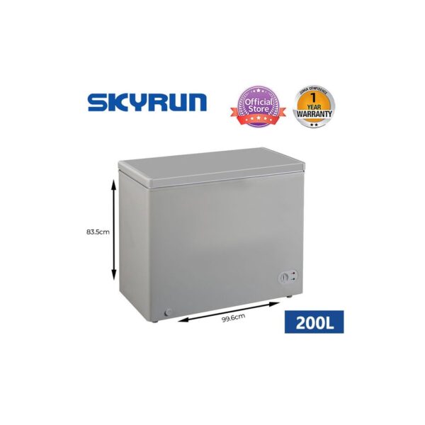 Skyrun Chest Freezer 200 Liters  (BD-200HNW) - Image 2