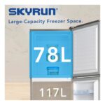 Skyrun Fridge  195L Double Door Top Mount (BCD-195HS) - Image 2