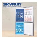 Skyrun Combi Fridge  170L Double Door  (BCD-170K) - Image 3