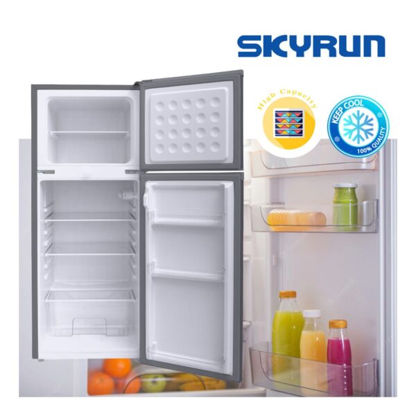 Skyrun Fridge138L Double Door Top Mount (BCD-138K) - Image 3