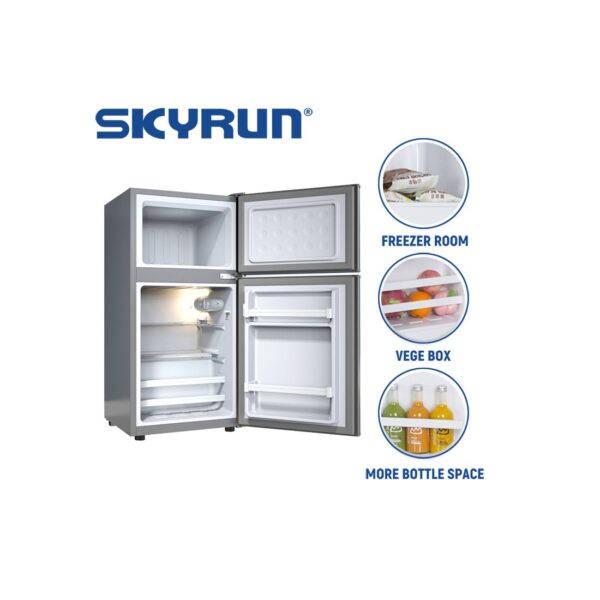 Skyrun Fridge 85L Double Door Top Mount  (BCD-85HC) - Image 4