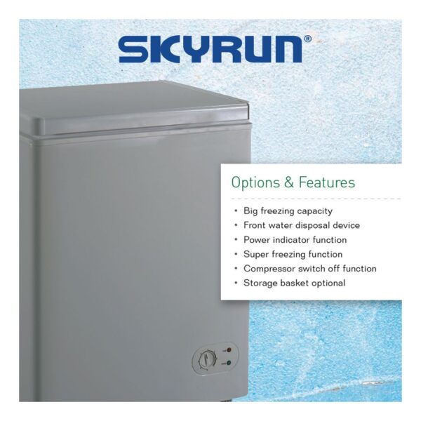 Skyrun Chest Freezer 100 Liters  BD-100HNW - Image 5
