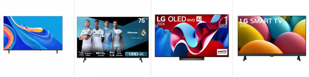 televesion tv by sizes
