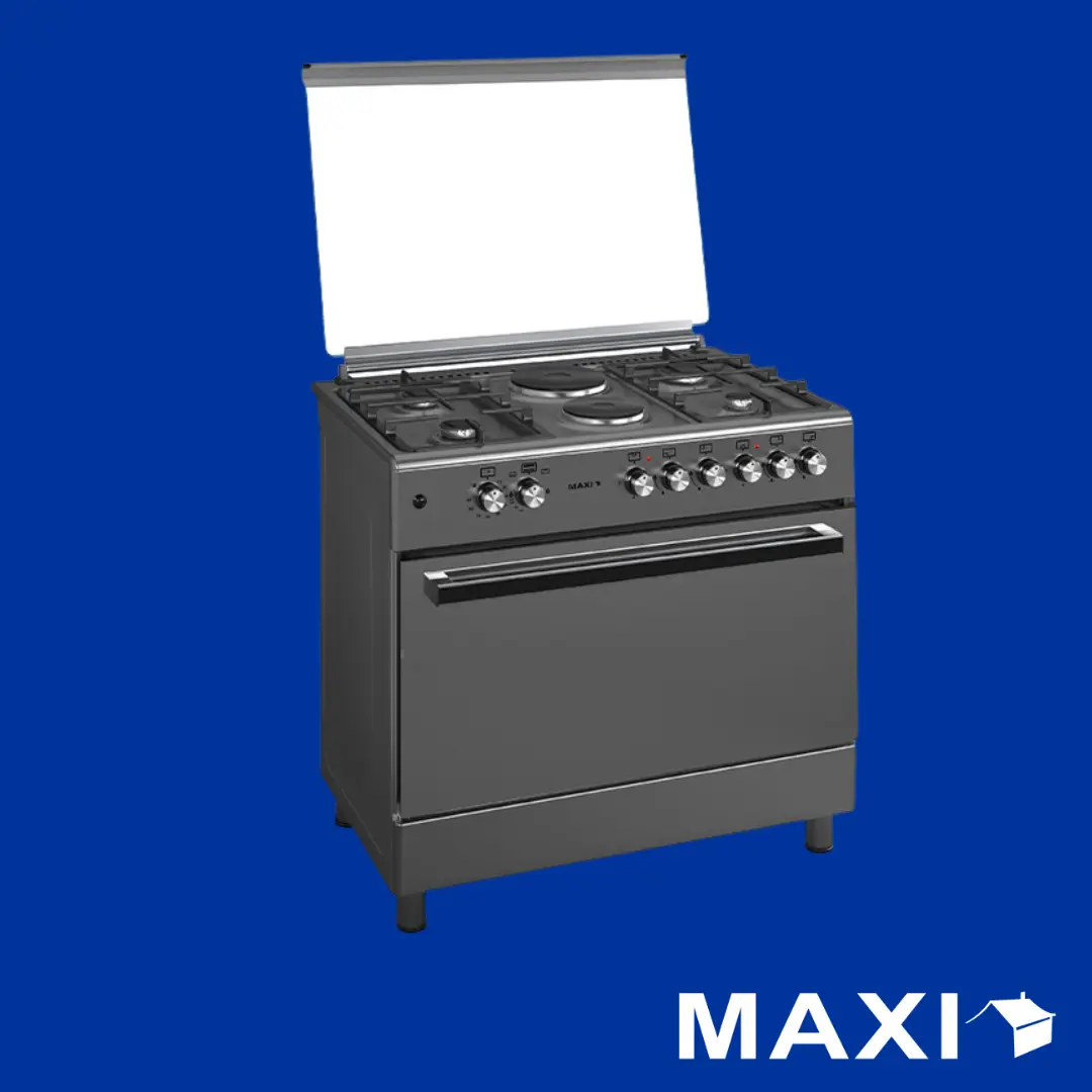 Maxi_Gas_Cooker_60X90_Cm_(4+2)_Burners_Matte_Inox_(Tr)_1 Maxi Gas Cooker 60x90 CM (4+2) Burners – Matte Inox (TR) - Image 1